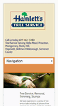 Mobile Screenshot of hamlettstreeservice.com